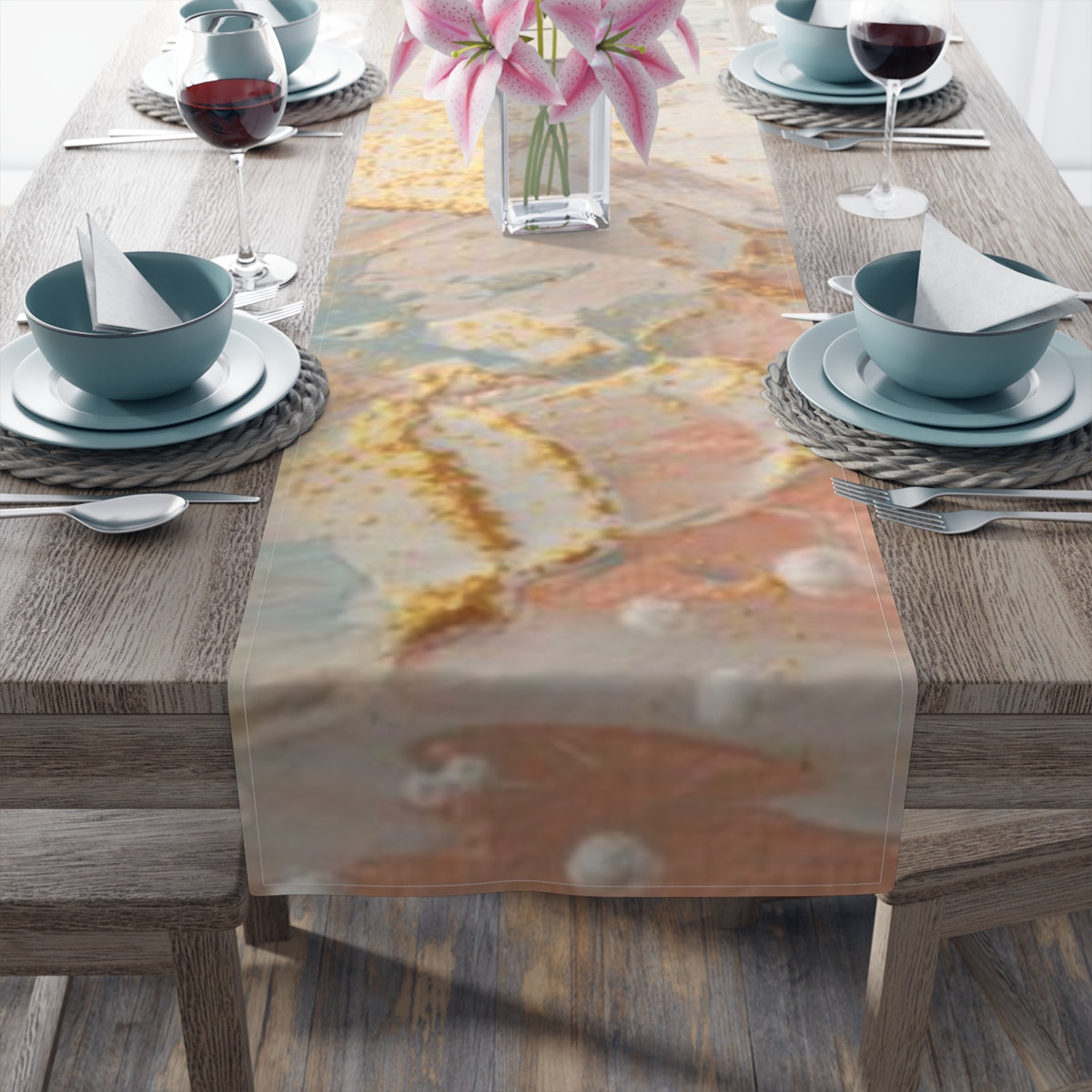 Table Runner (Cotton, Poly) - Personal Hour for Yoga and Meditations 