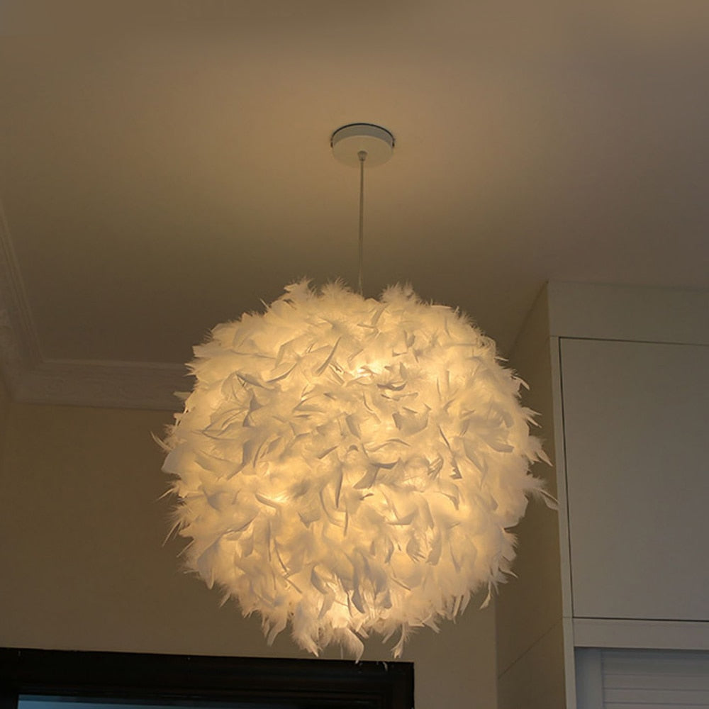 Modern Feather Pendant Lamp - Boho Style Yoga and Meditation Products - Personal Hour