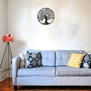 Yoga Decor - Metal Art Tree of Life Wall Decor for Mediation Room - Personal Hour for Yoga and Meditations 