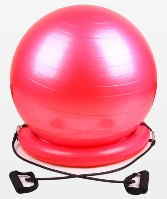 Explosion-proof yoga ball fixed base - Exercises stability ball - Personal Hour for Yoga and Meditations 