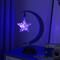 Load image into Gallery viewer, Yoga Decor - Moon Lamp with Star - Ramadan 2022 Decor - Personal Hour 
