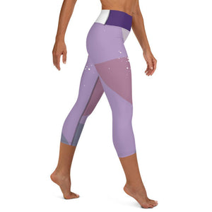 Comfortable Yoga Capri Leggings with High Elastic Waistband - Personal Hour for Yoga and Meditations 