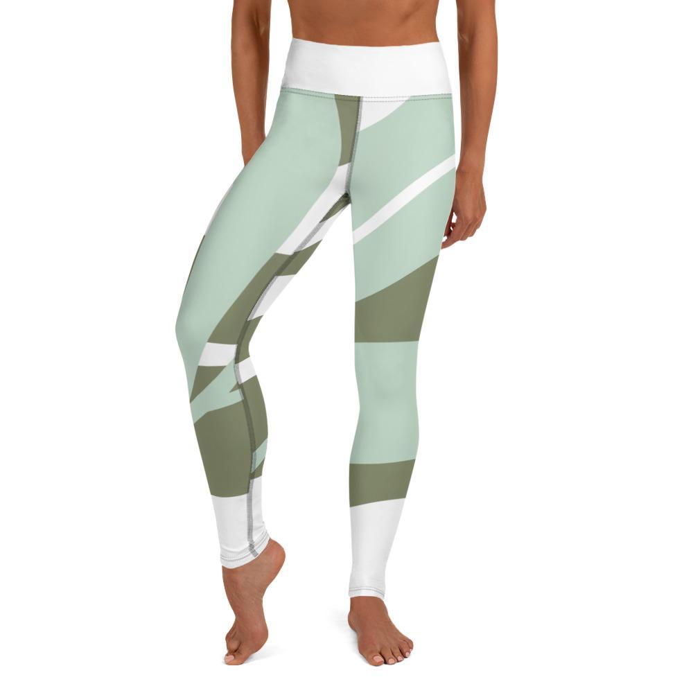 comfortable yoga leggings - inspired by nature - green - Personal Hour for Yoga and Meditations 