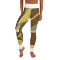Load image into Gallery viewer, comfortable yoga leggings - personal hour style - green and brown - Personal Hour for Yoga and Meditations 

