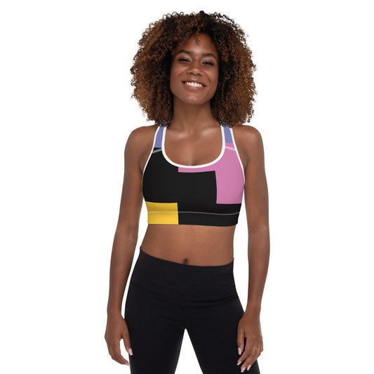 Comfy and Fashionable Padded Yoga Bra -  Has a Soft Moisture-wicking Fabric - Personal Hour for Yoga and Meditations 