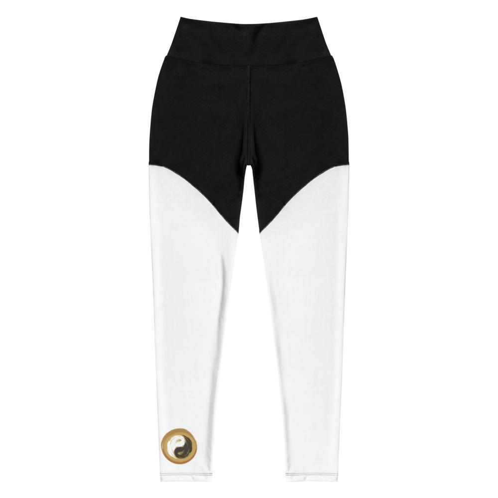 Compression Fabric Yoga and Sports Leggings - Personal Hour for Yoga and Meditations 