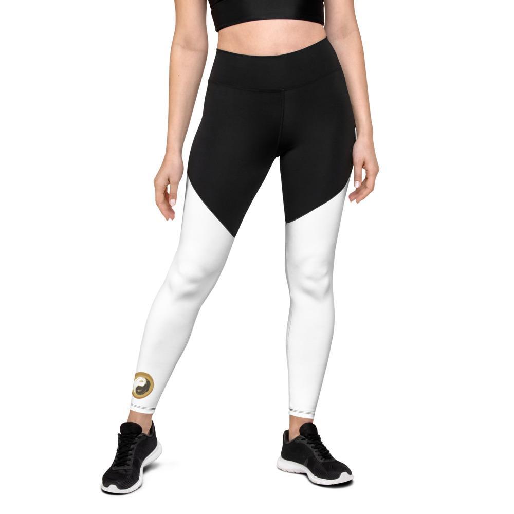 Compression Fabric Yoga and Sports Leggings - Personal Hour for Yoga and Meditations 