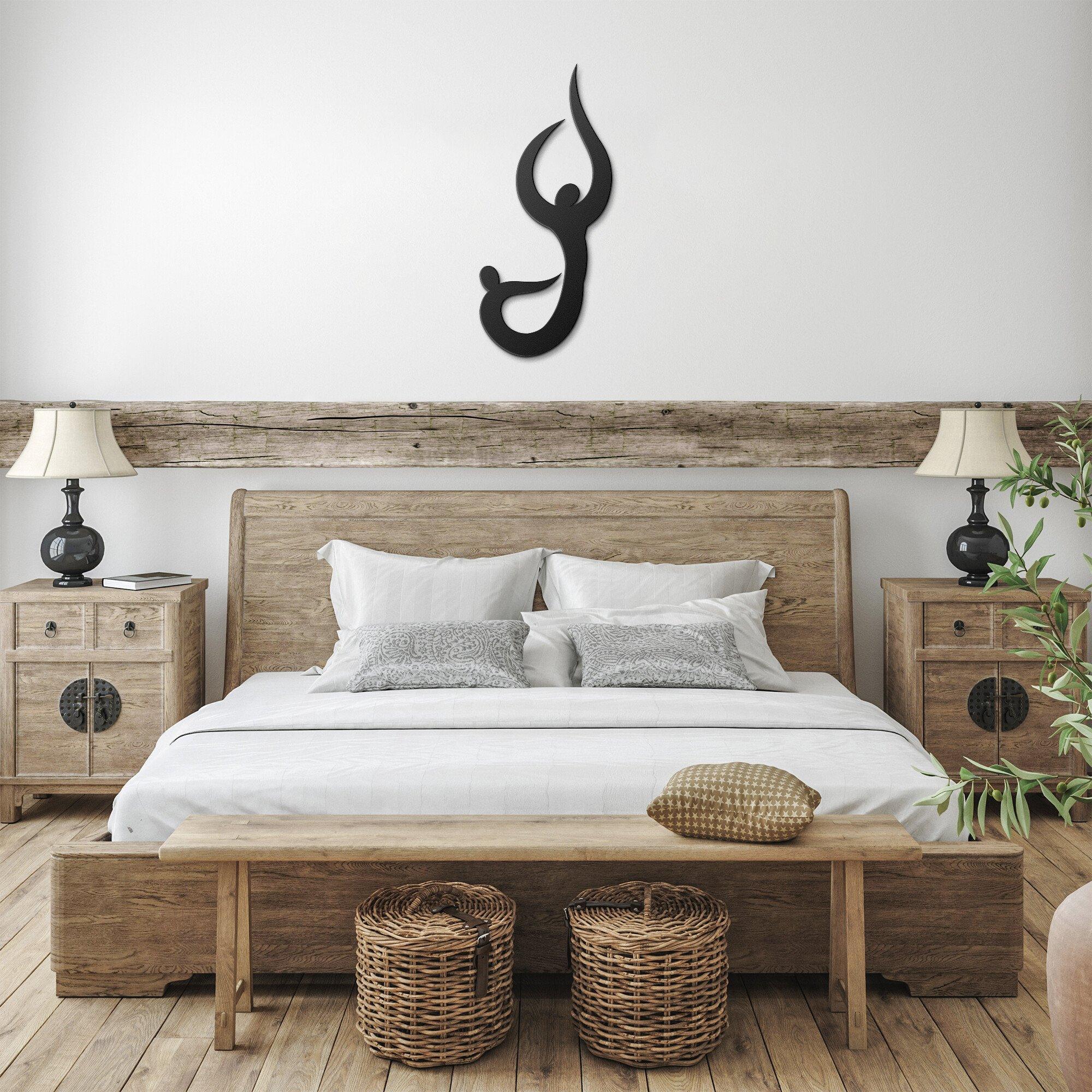 Zen Room Ideas Couple Yoga Metal Decor - Personal Hour for Yoga and Meditations 