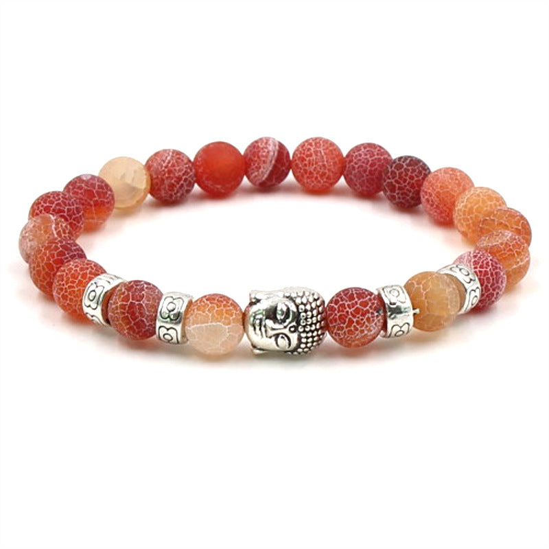 Buddha head elastic bracelet - Personal Hour for Yoga and Meditations 