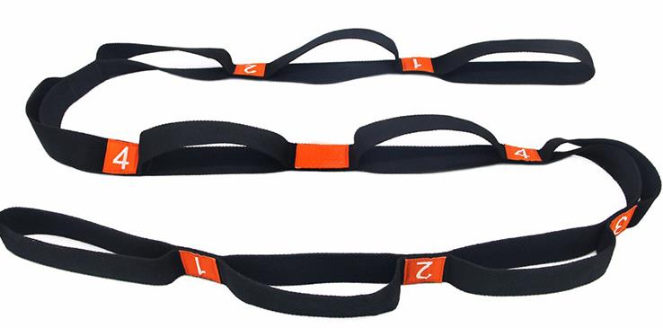 Yoga Stretch Strap Elasticity Yoga Strap with Multiple Grip Loops - Personal Hour for Yoga and Meditations 