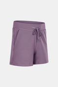 Load image into Gallery viewer, Drawstring Waist Yoga Shorts - Relax Fit - Personal Hour for Yoga and Meditations 

