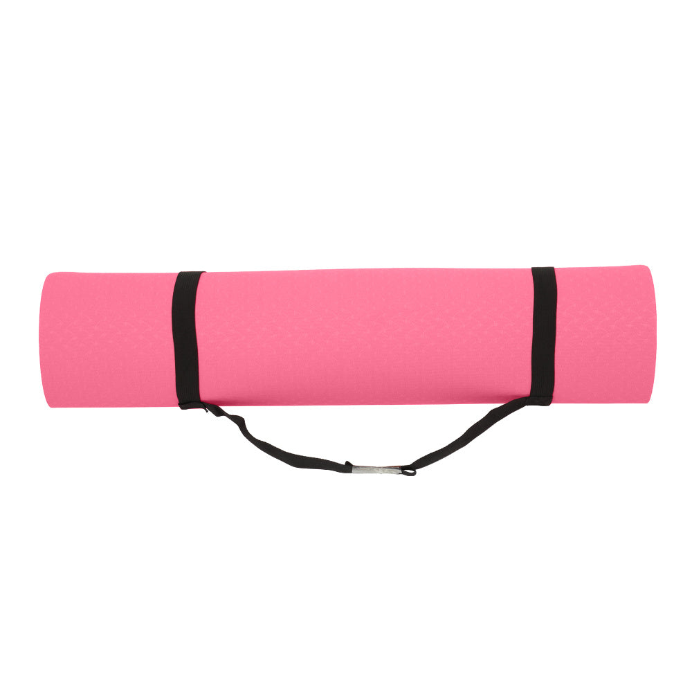 Eco Friendly Non Slip Yoga Mat with Carrying Strap - Personal Hour for Yoga and Meditations 