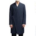 Load image into Gallery viewer, Zen Clothes -  Spring national costume Chinese style - meditation jacket long traditional trench coat - Personal Hour for Yoga and Meditations 
