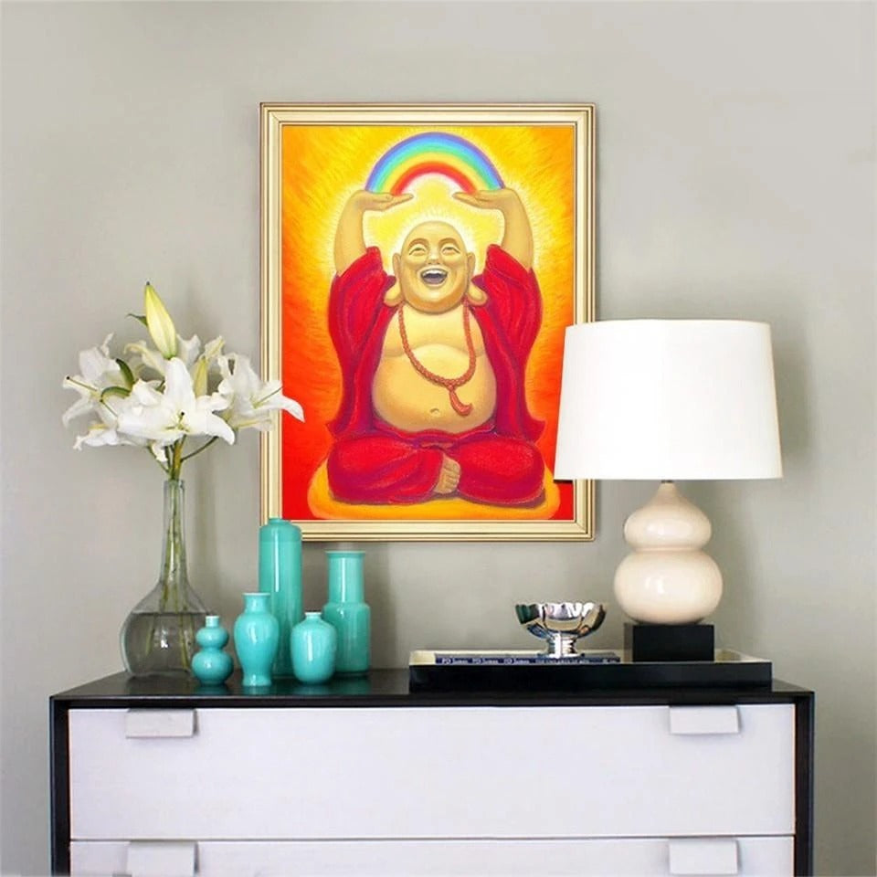 Zen Decor Ideas - The great joy - Zen diamond embroidery - Personal Hour for Yoga and Meditations 