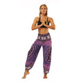 Load image into Gallery viewer, Yoga Pants Women Boho Hippie Harem Pantalon with High Waist - Personal Hour for Yoga and Meditations 
