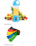 Load image into Gallery viewer, Portable Electric Fruit Juicer with  Yoga Resistance Rubber Bands - Personal Hour for Yoga and Meditations 

