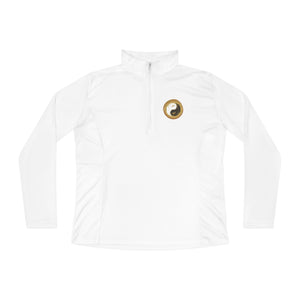 Ladies Quarter-Zip Pullover - Yoga Top - Personal Hour for Yoga and Meditations 