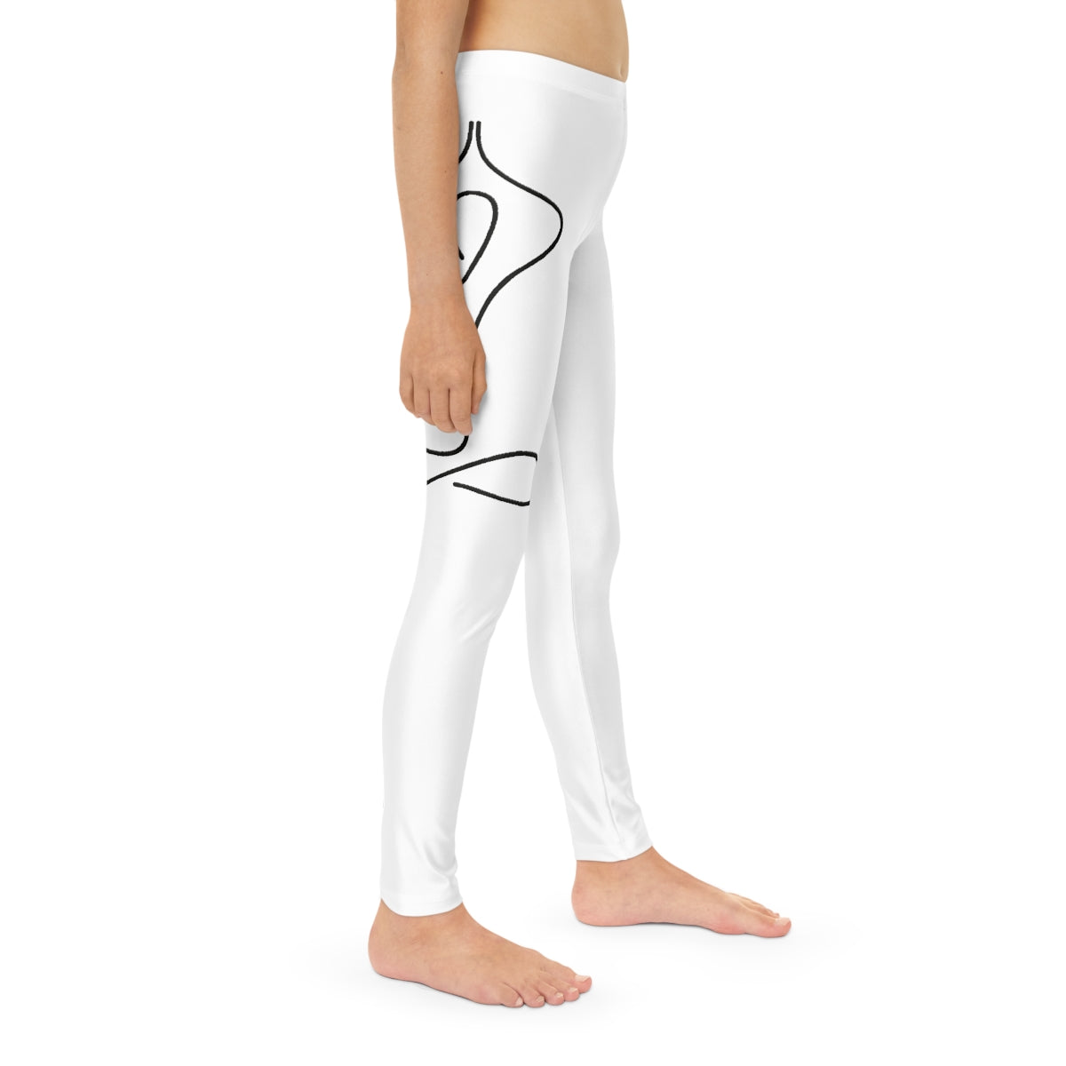 Youth Full-Length Yoga Leggings - Personal Hour for Yoga and Meditations 
