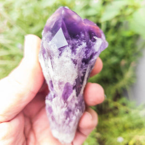 Open image in slideshow, Elestial Amethyst Points - Personal Hour for Yoga and Meditations 
