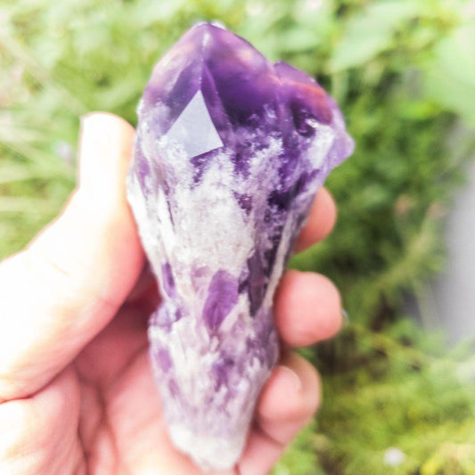 Elestial Amethyst Points - Personal Hour for Yoga and Meditations 