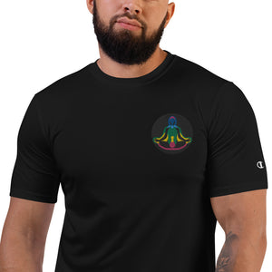 Open image in slideshow, 7 Chakra Lightweight Champion Yoga Top T-Shirt - Personal Hour for Yoga and Meditations 
