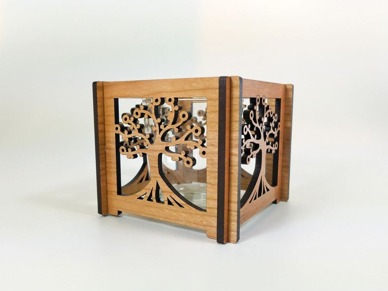 Zen Decor Ideas - Tree of Life Hurricane Candle Holder Yoga and Meditation Products - Personal Hour