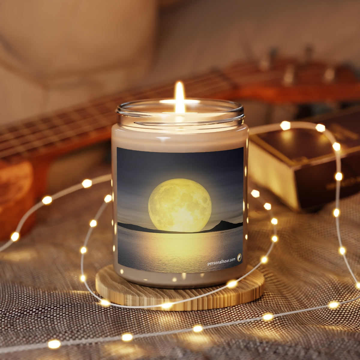Full moon - Scented Candle, 9oz - Personal Hour for Yoga and Meditations 