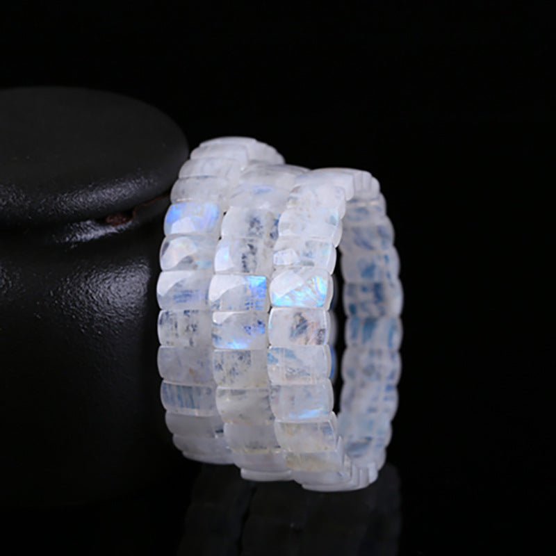 Stone Accessories - Blue Moonstone Bracelet - Personal Hour for Yoga and Meditations 