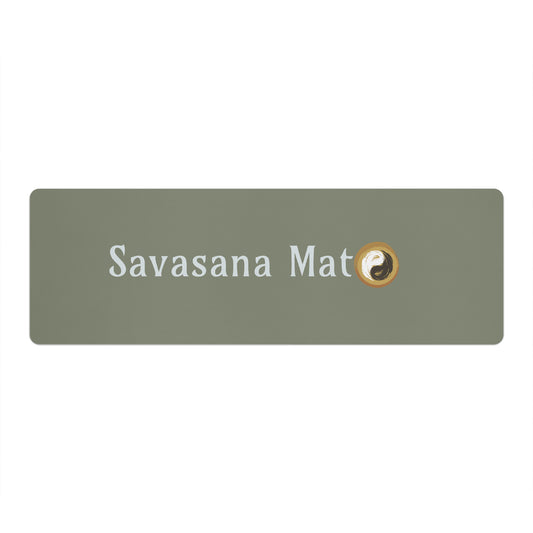Savasana Yoga Mat - Rubber - Non Slip and Suede Surface Mat - Personal Hour for Yoga and Meditations 