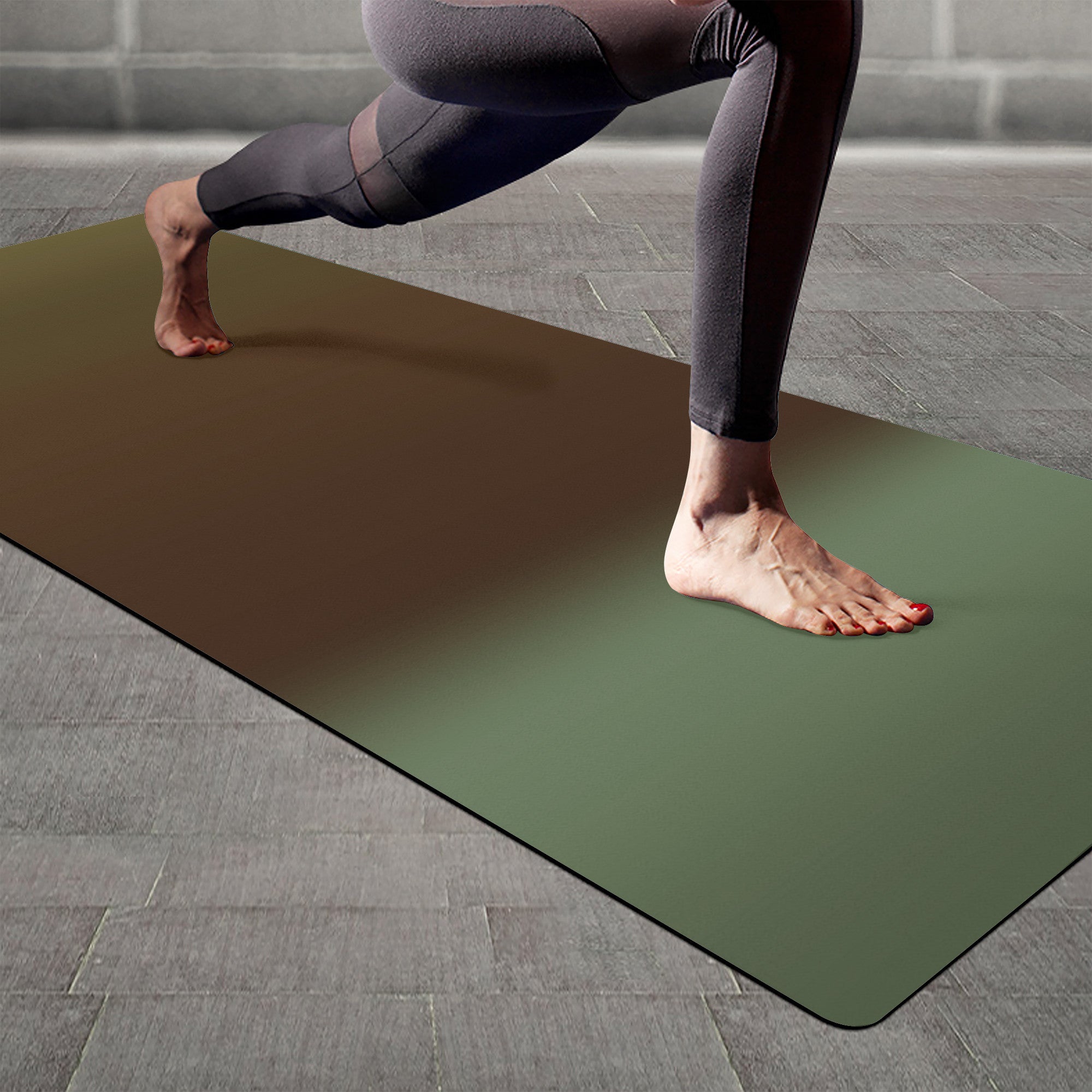 Premium Personal Hour Style Yoga Mat - Sunset Color - Personal Hour for Yoga and Meditations 