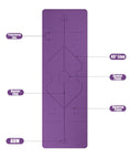 Load image into Gallery viewer, Non Slip Yoga Mat With Alignments Guides - Position Line For Yoga Beginner - Personal Hour for Yoga and Meditations 
