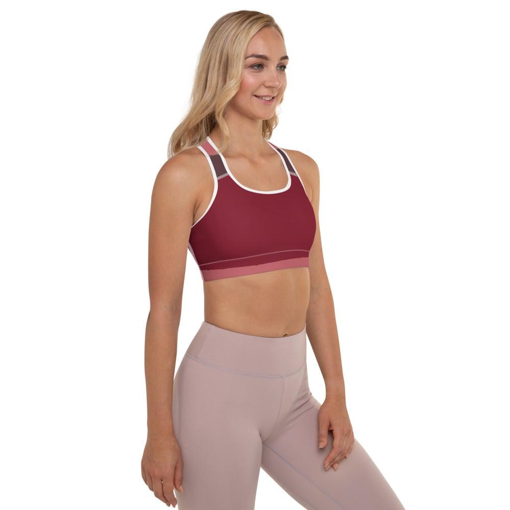 Fashionable Padded Sports and Yoga Bra - 18% Spandex - Personal Hour for Yoga and Meditations 