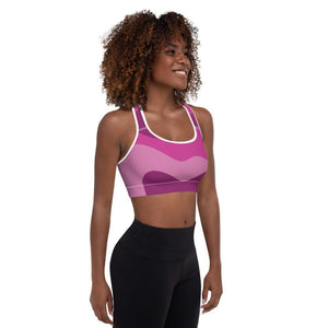 Fashionable Pink Padded Yoga Bra - Comfy and Soft Bra for Sport - Personal Hour for Yoga and Meditations 