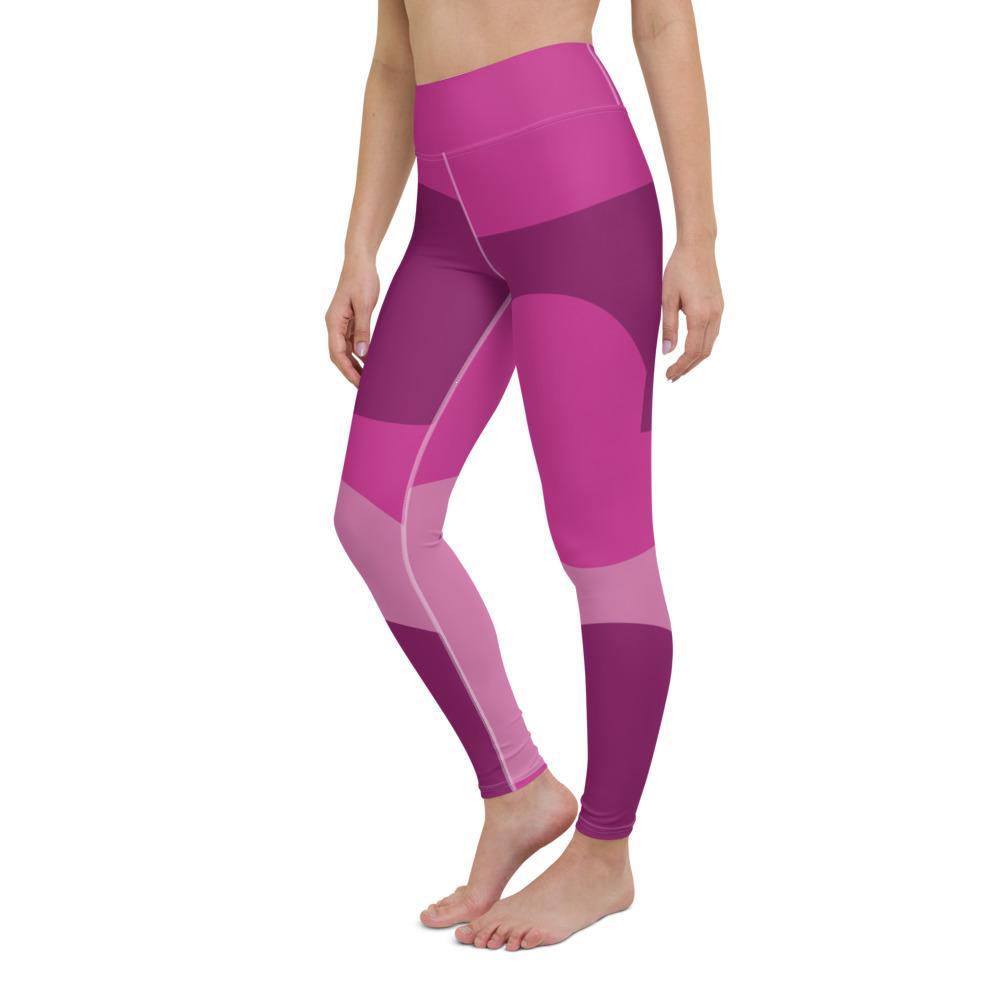 Fashionable Pink Yoga Leggings - Super Soft and Stretchy Yoga Pants - Personal Hour for Yoga and Meditations 
