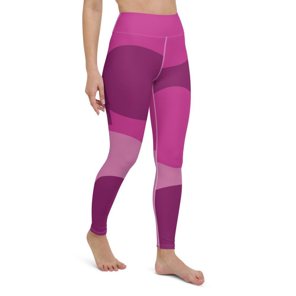 Fashionable Pink Yoga Leggings - Super Soft and Stretchy Yoga Pants - Personal Hour for Yoga and Meditations 