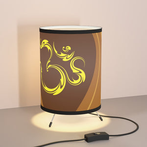 Meditation Gift - Tripod Lamp with High-Res Aum (Om) Zen Sign - US-CA plug - Personal Hour for Yoga and Meditations 