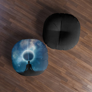 Meditation and Zen Tufted Floor Pillow - Round Comfy and Stylish - Personal Hour 