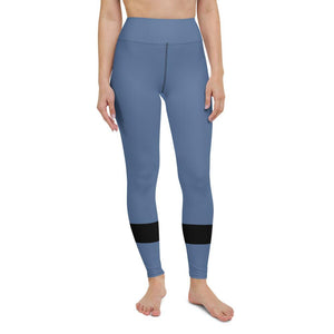 Four-way stretch, Yoga Leggings - Blue - Personal Hour for Yoga and Meditations 