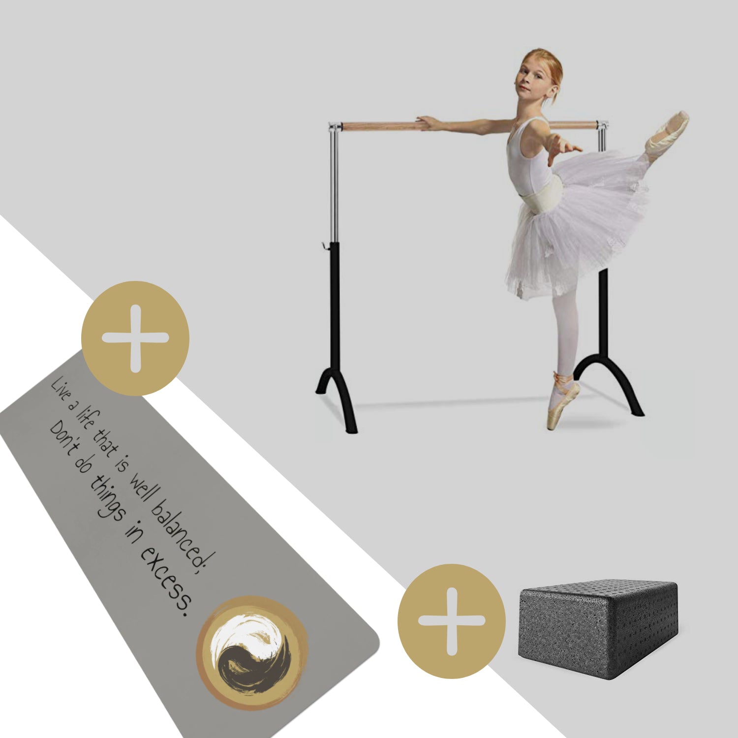 Home Pilates and Ballet Barre Bundle - Personal Hour for Yoga and Meditations 