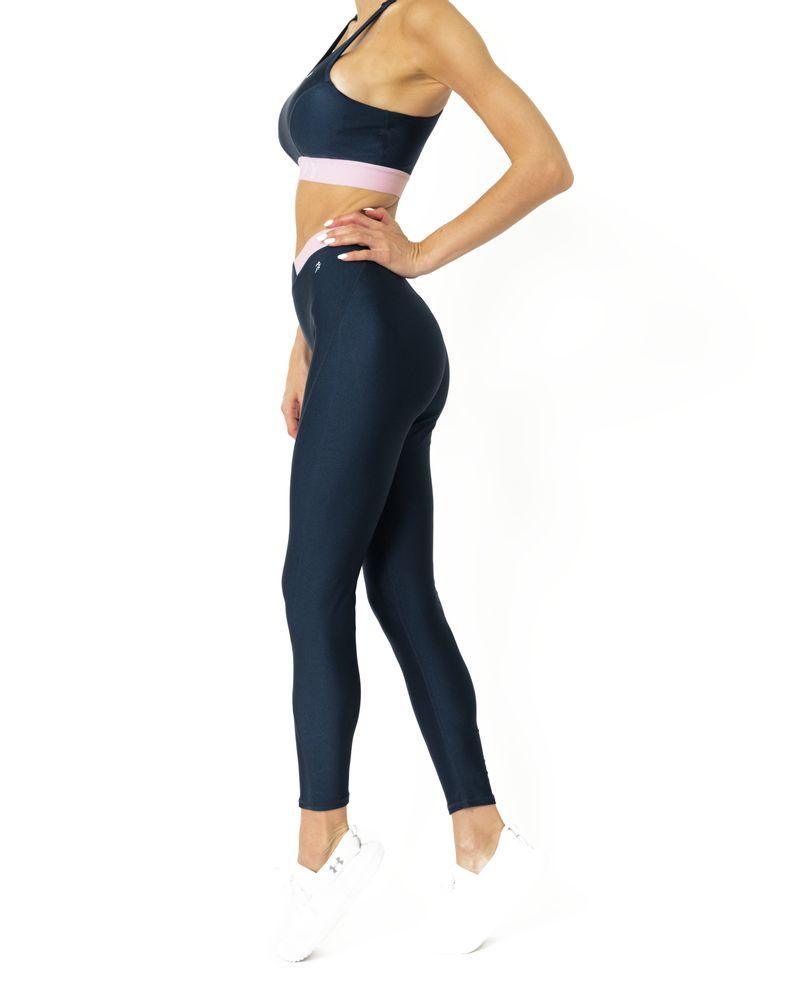 Hudson Two Piece Workout Set - Sports Crop Bra and Mid Rise Leggings - Personal Hour 