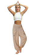 Load image into Gallery viewer, Meditation and Yoga Loose Bloomers Elastic Waist Harem Sports Pants - Personal Hour for Yoga and Meditations 
