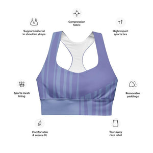 Longline sports and yoga bra - double-layered - Personal Hour for Yoga and Meditations 