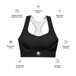 Longline sports and yoga bra - Personal Hour for Yoga and Meditations 