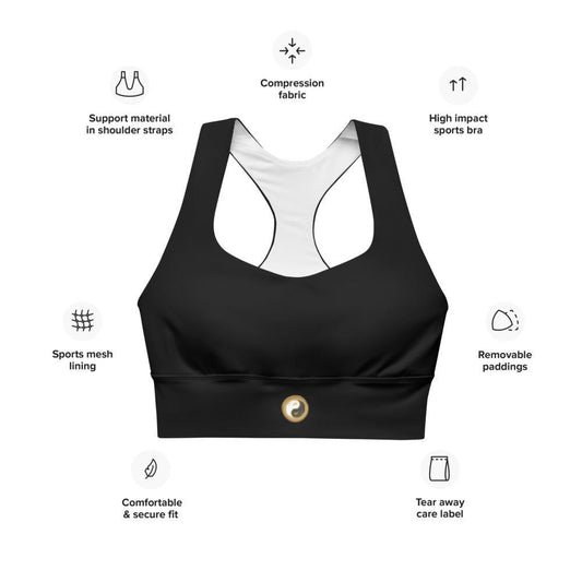 Longline sports and yoga bra - Personal Hour for Yoga and Meditations 