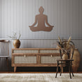 Load image into Gallery viewer, lotus position meditation and yoga metal cut wall decor - Personal Hour 
