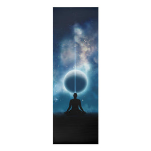 Mediation Natural Power Illustration High Quality Foam Yoga Mat - Personal Hour for Yoga and Meditations 