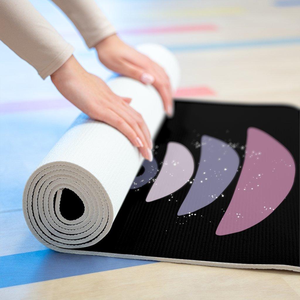 Meditation and Yoga Mat - Focus illustration - 100% Foam - Personal Hour for Yoga and Meditations 