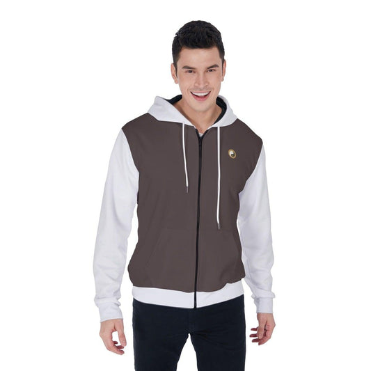 Men's Thicken Zip Up Yoga Hoodie - Regular Fit - Personal Hour for Yoga and Meditations 
