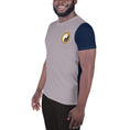 Load image into Gallery viewer, Men's Yoga T-shirt - Navy and Lilly - Personal Hour for Yoga and Meditations 
