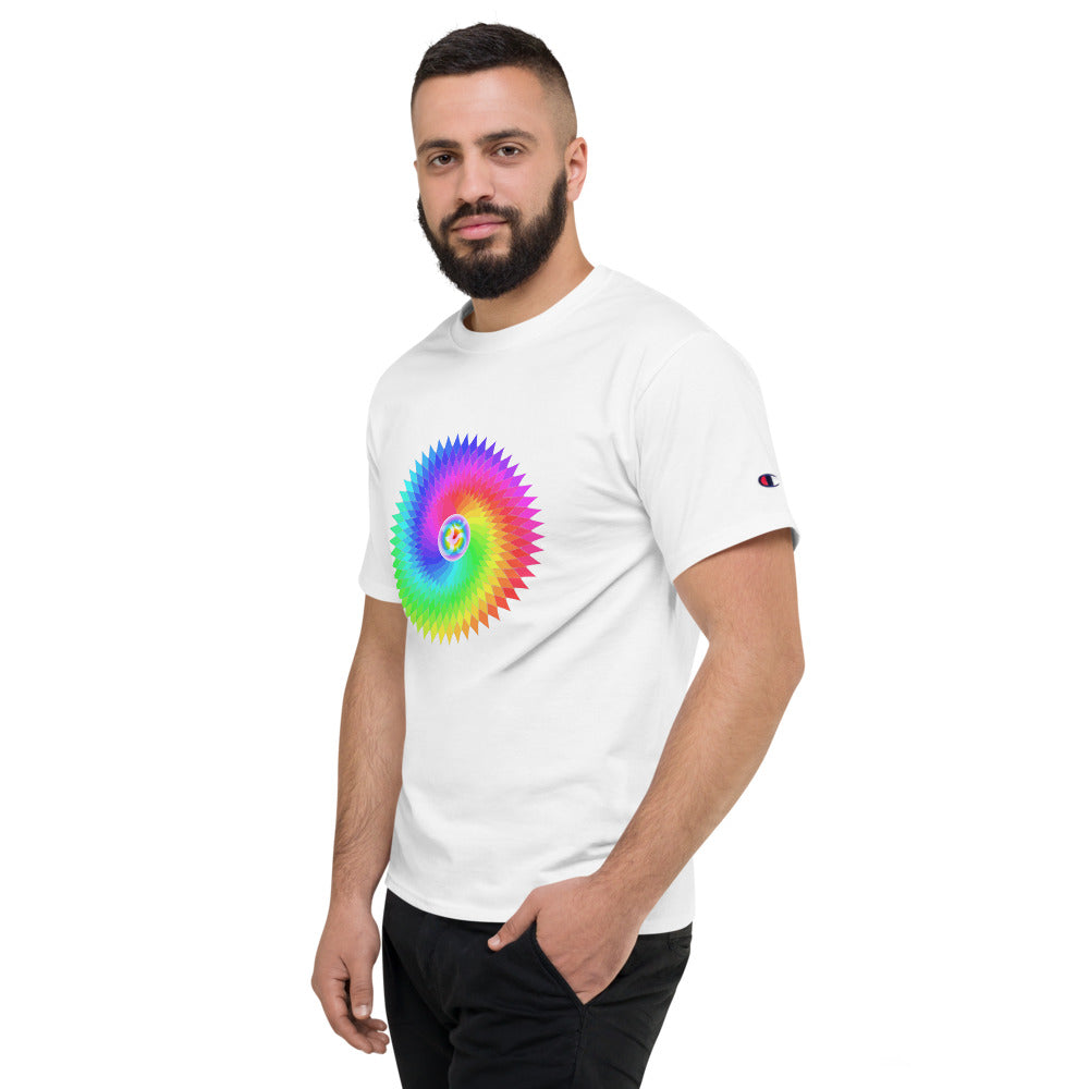 Seven Chakra Men's Champion Yoga Top T-Shirt - Personal Hour for Yoga and Meditations 